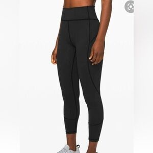 Lululemon Leggings Womens In Movement 25" Everlux Black